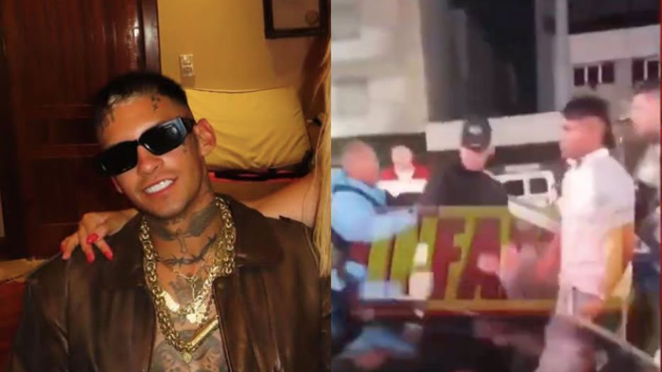 L-Gante y su representante se enfrentaron a golpes a la salida de un&nbsp;boliche